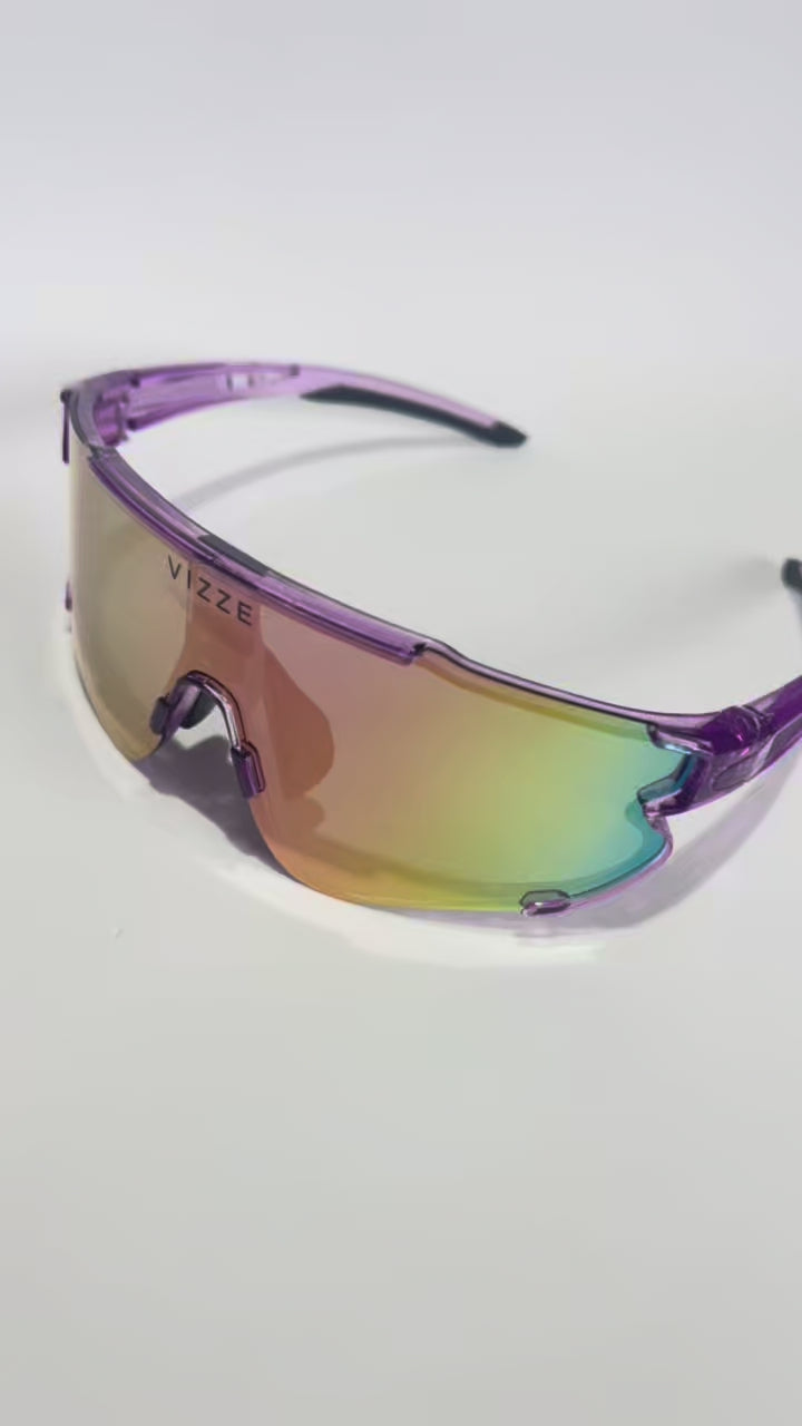 Óculos de Sol Esportivo Baixa Pace VIZZE Sprint UV400 Ciclismo Corrida Bike Beach Tennis