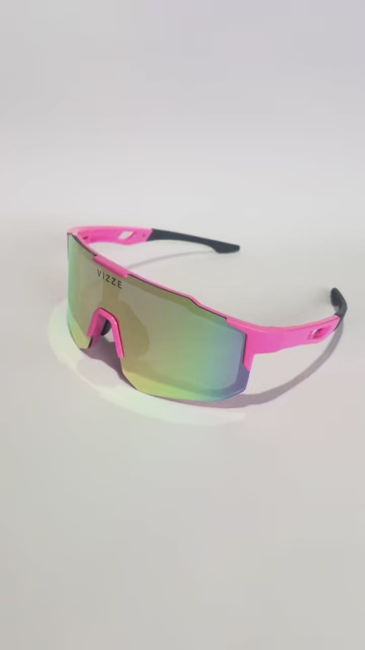 Óculos de Sol Esportivo Baixa Pace VIZZE Flow UV400 Ciclismo Corrida Bike Beach Tennis